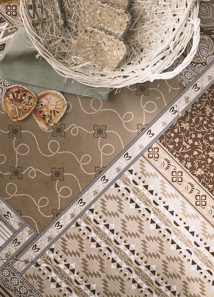 Dywan winylowy do domu Plamy i ornamenty 60 x 90 cm