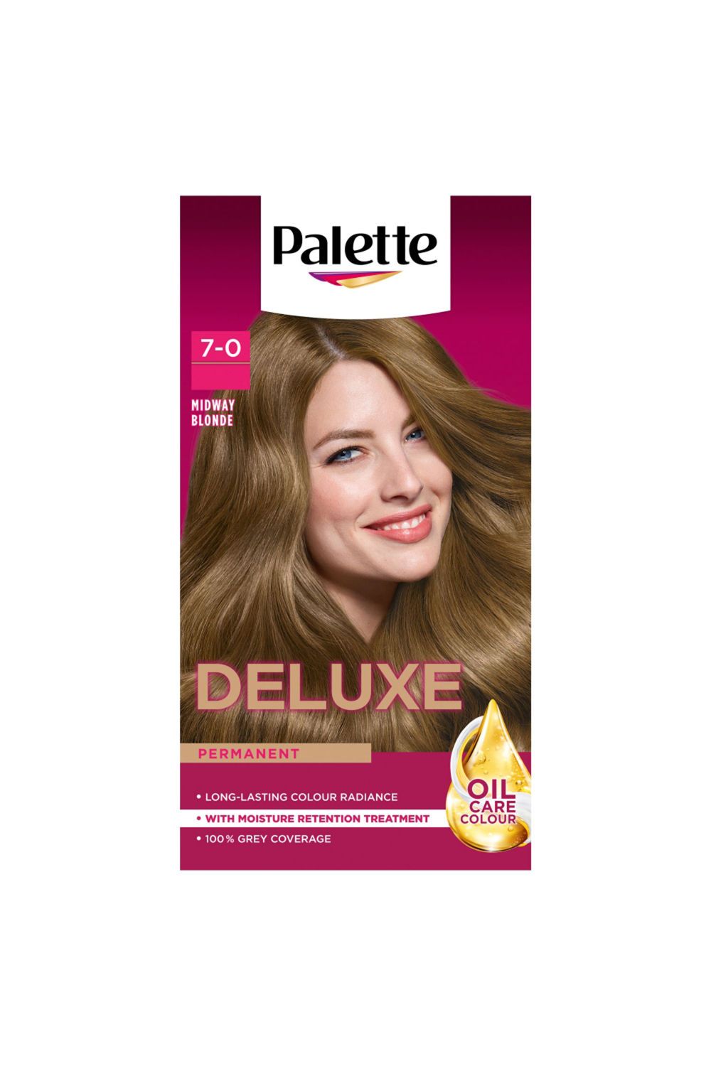 Schwarzkopf Deluxe Creme Colouration 7-0 Midway Blonde 'Hair Dye', 2 Pack
