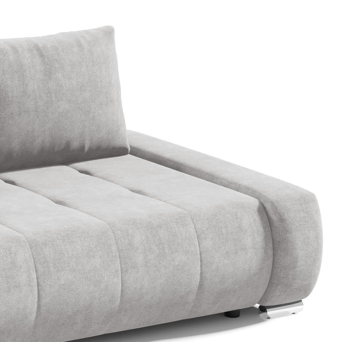 - Canapé convertible 3 places gris