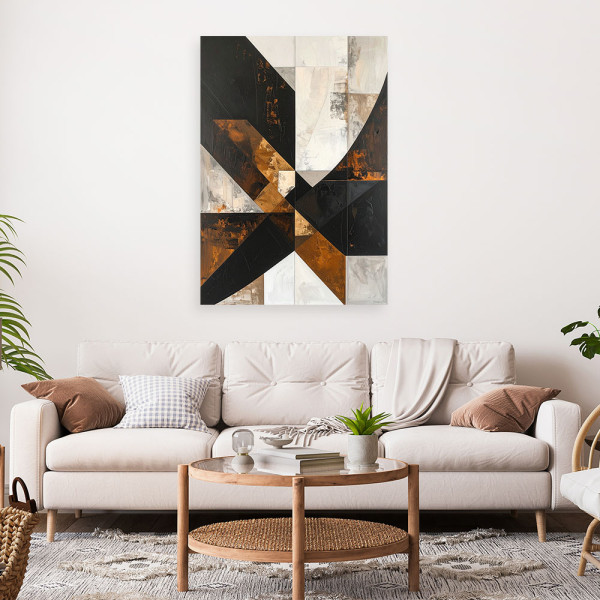 Obraz do salonu sypialni biura loftu, Geometryczna abstrakcja 20x30
