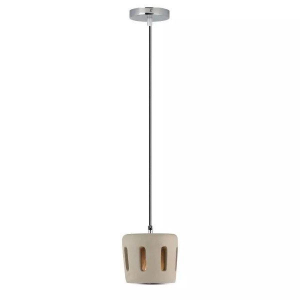 Lampa wisząca szaro-aluminiowy VT-7202 1xE27x60W wym: 110x18x18 cm V-TAC