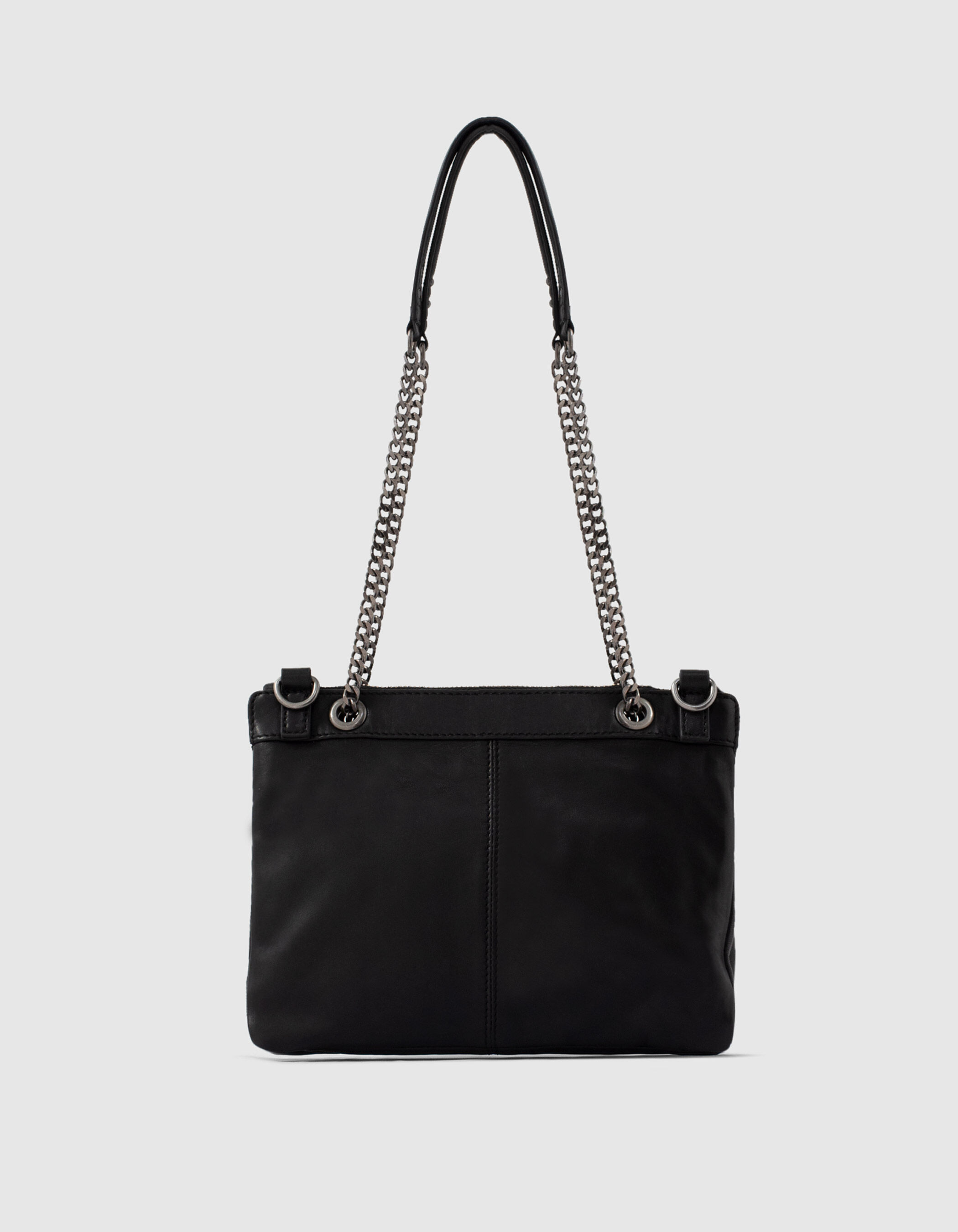 Sac 1440 Reporter cuir matelassé double pochette Femme
