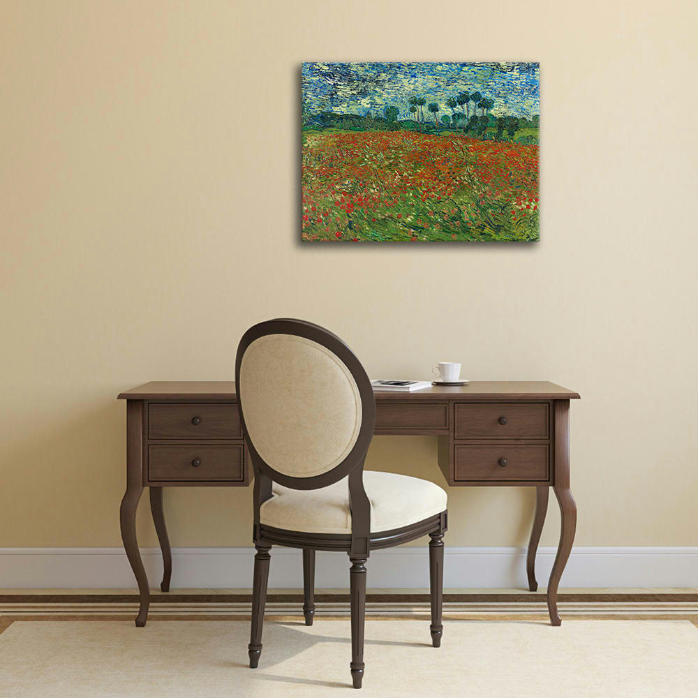 - Tableau Le Champ des Coquelicots Vincent Van Gogh 50x60cm