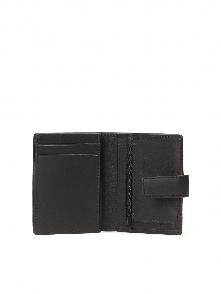 Men's black clasp wallet