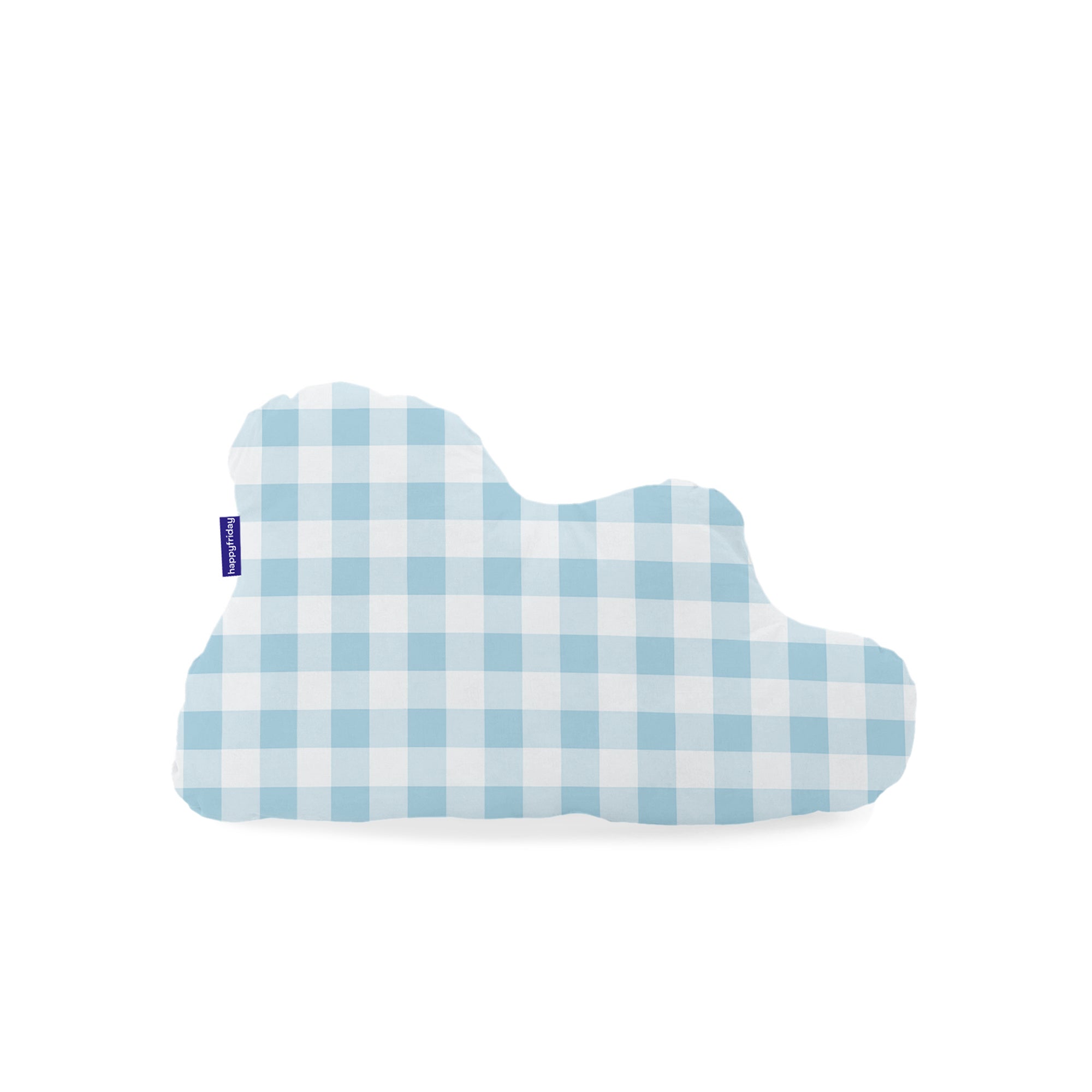 Vichy Kussen 60x40 cm Blauw Basic Kids, Blauw, 100% katoen, de kwalite