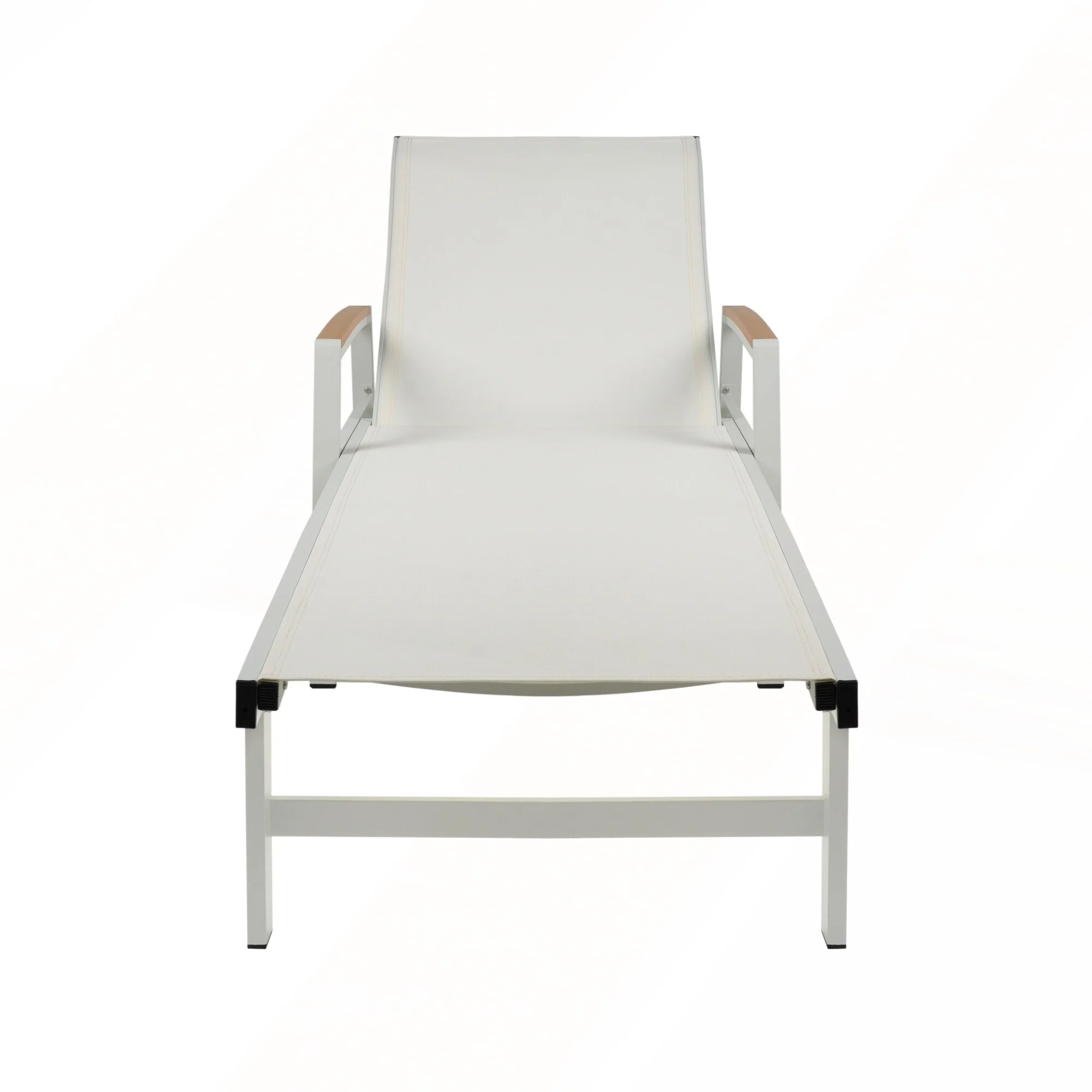 Aluminum Frame Mesh Seating Adjustable Chaise Lounge