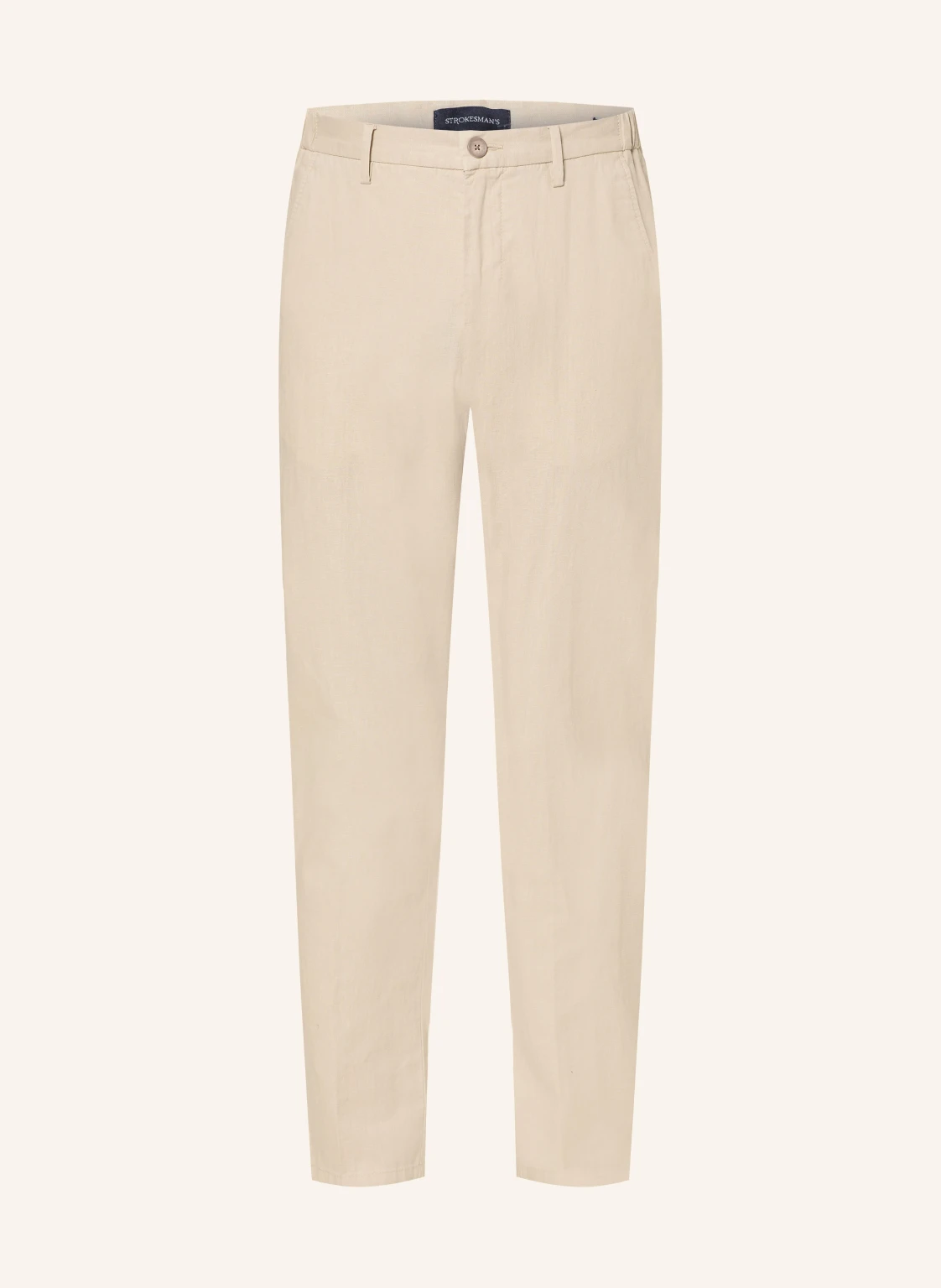 STROKESMAN'S Chino Regular Fit mit Leinen