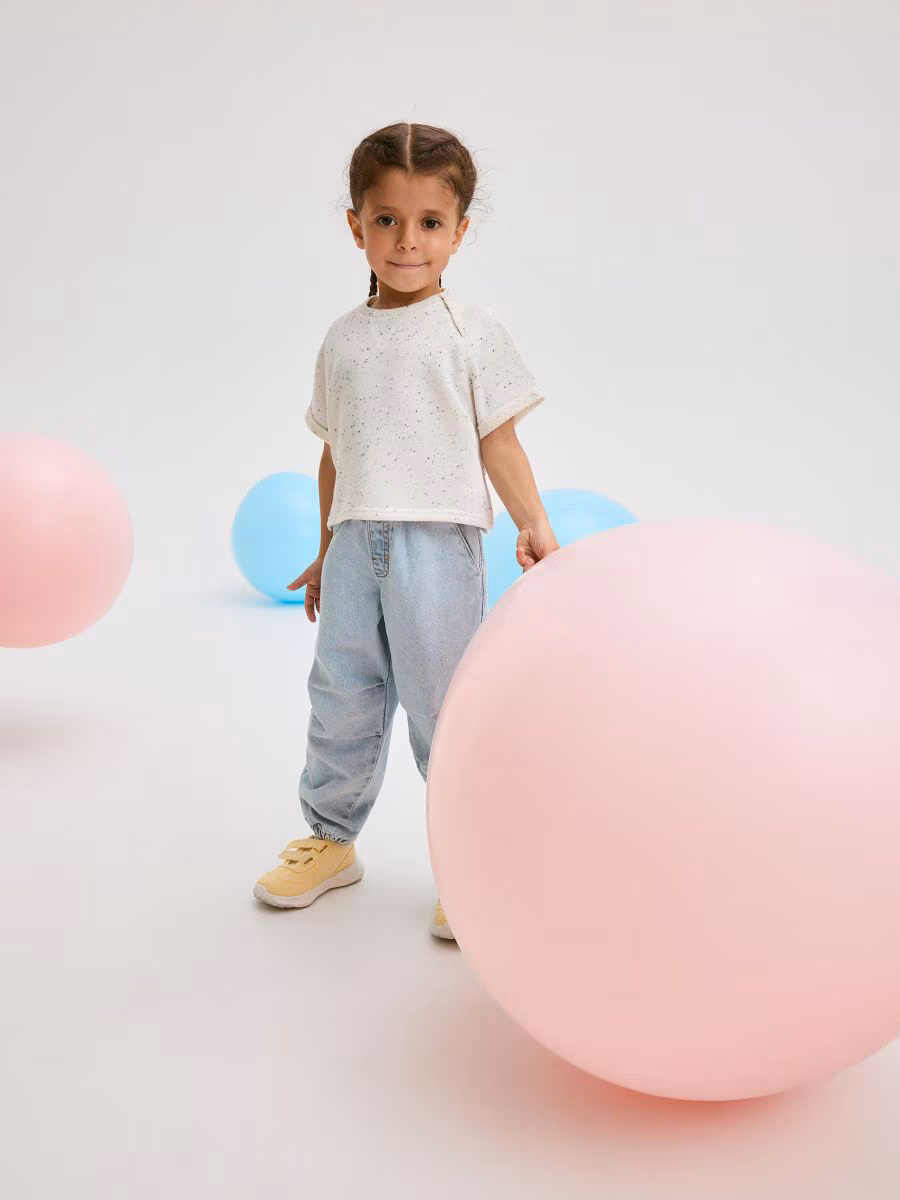 Classic Denim Parachute Trousers