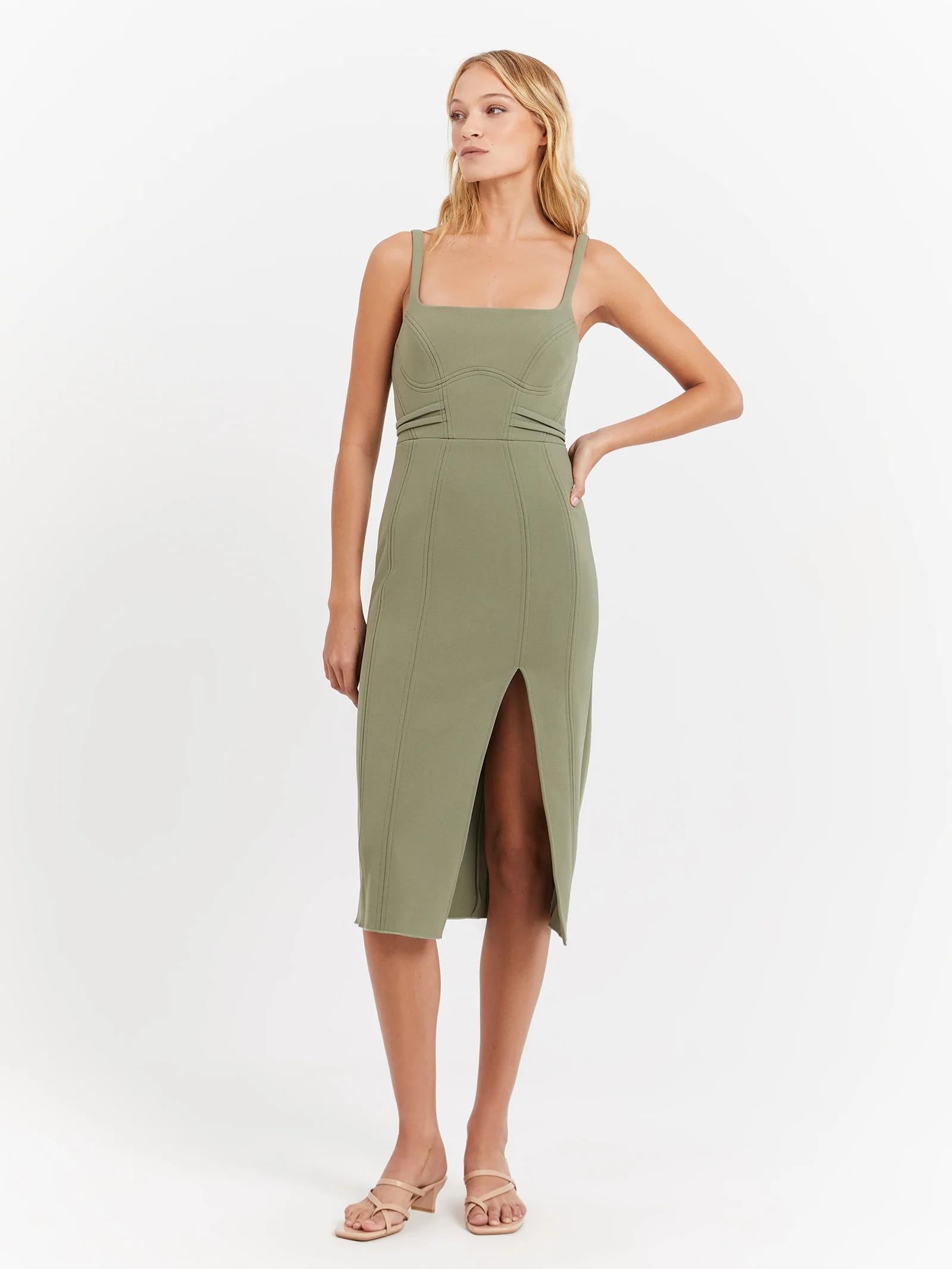 Kavita Bonded Midi Dress