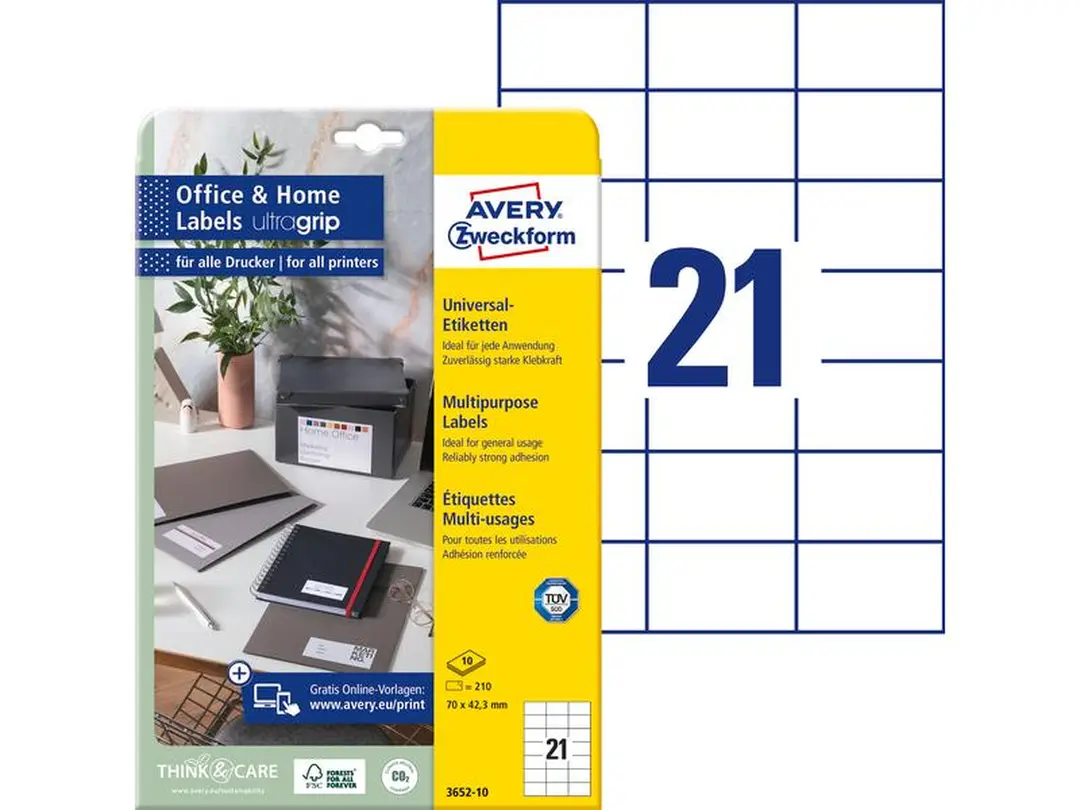 Etiketten 10er-Set Universal-Etiketten