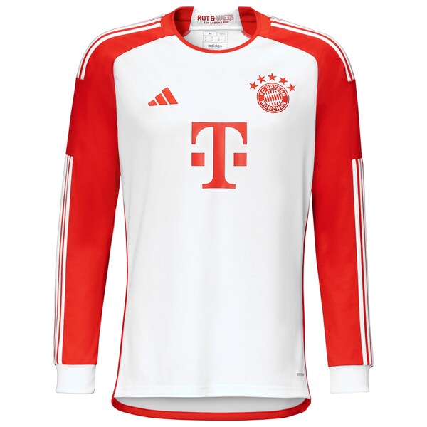 Joshua Kimmich Bayern Munich adidas 2023/24 Home Replica Long Sleeve Jersey - White