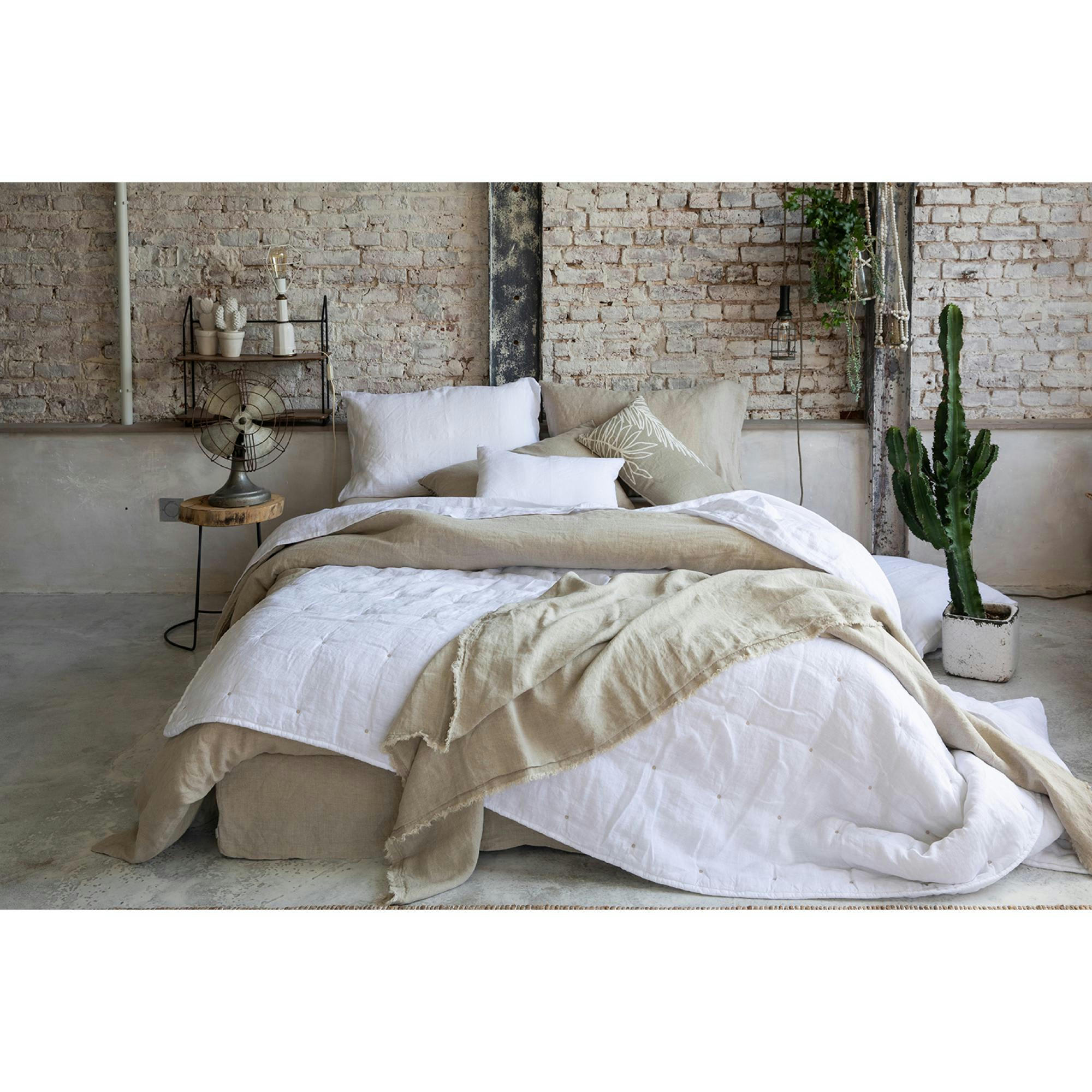 ZEFF - Plaid  Nomade en lin naturel 130 x 180