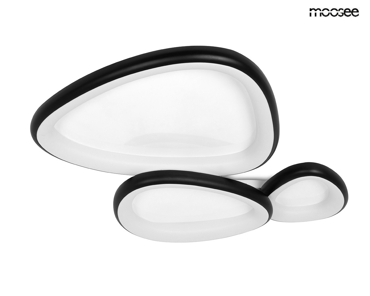 MOOSEE lampa sufitowa / plafon AREA 3czarna