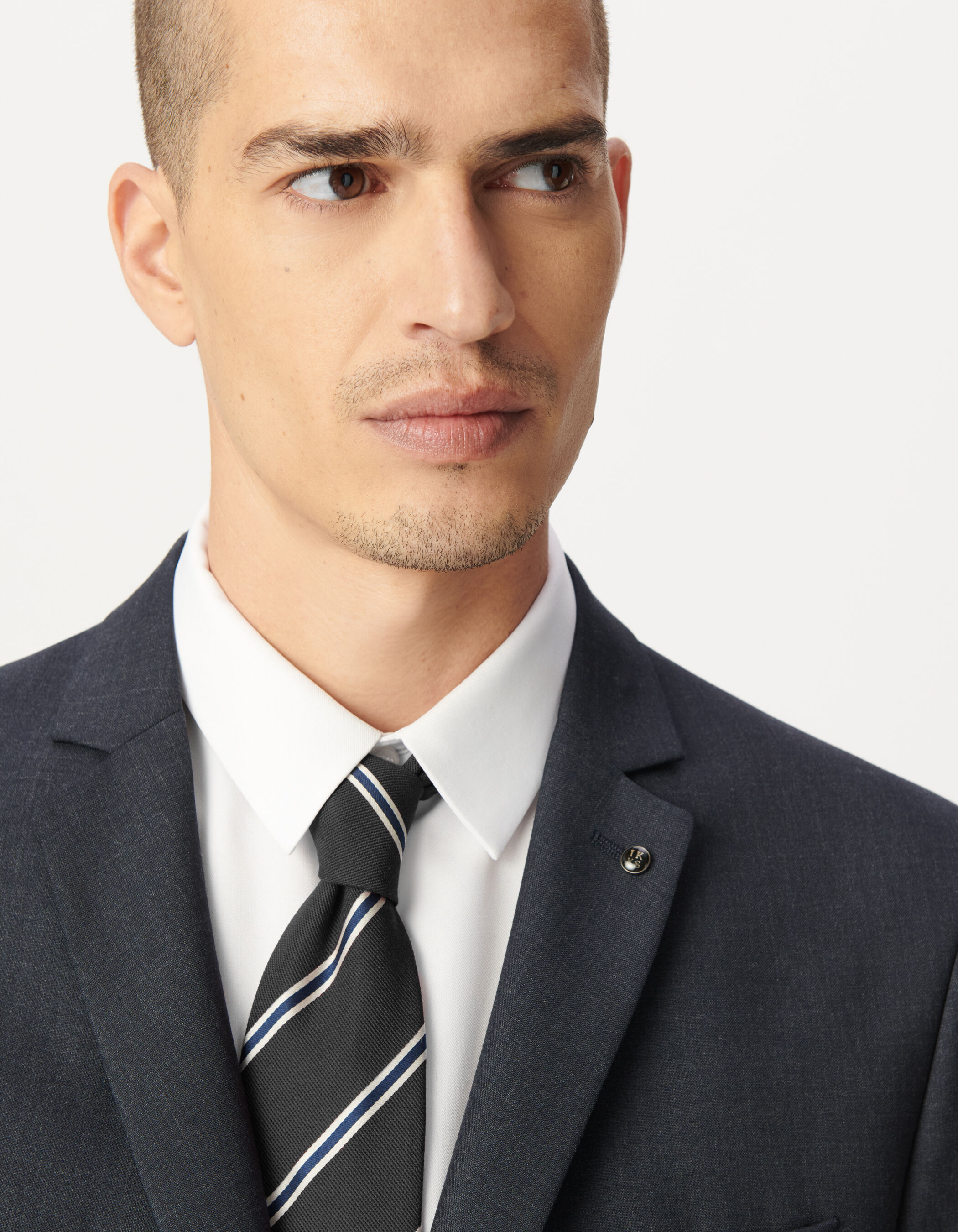 Veste de costume marine 100% laine Homme