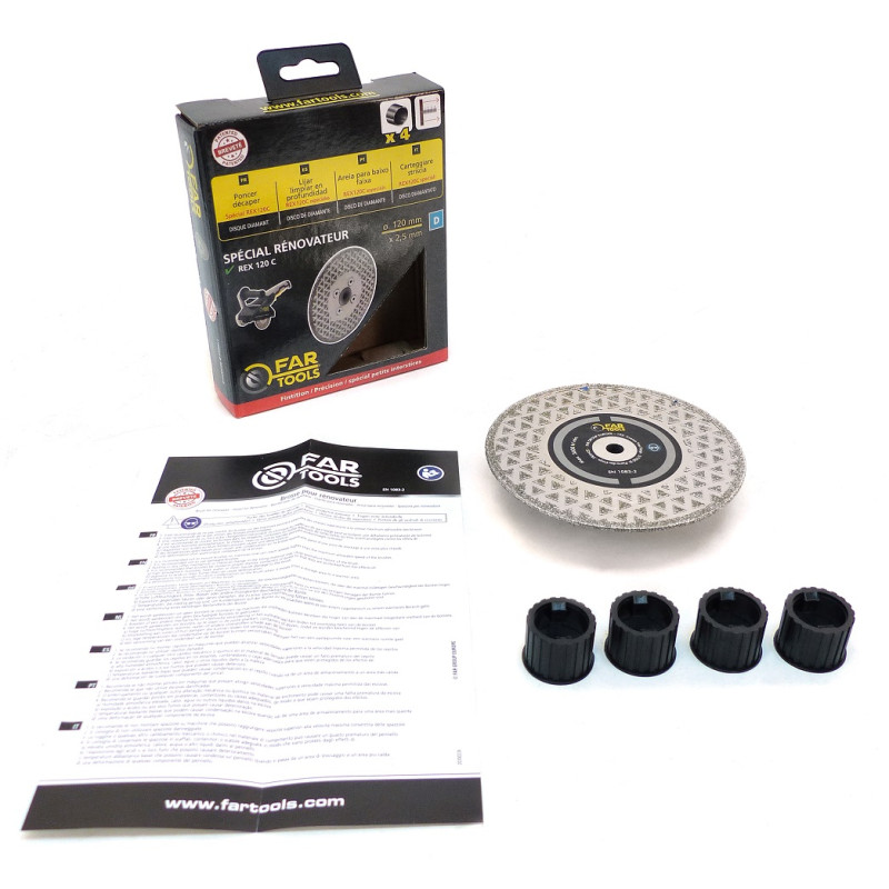Disque diamant multi-matériaux pour rénovateur Ø 120 mm FAR TOOLS