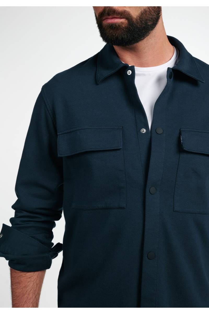 ETERNA 1863 Modern Fit Jerseyhemd dunkelblau, Einfarbig