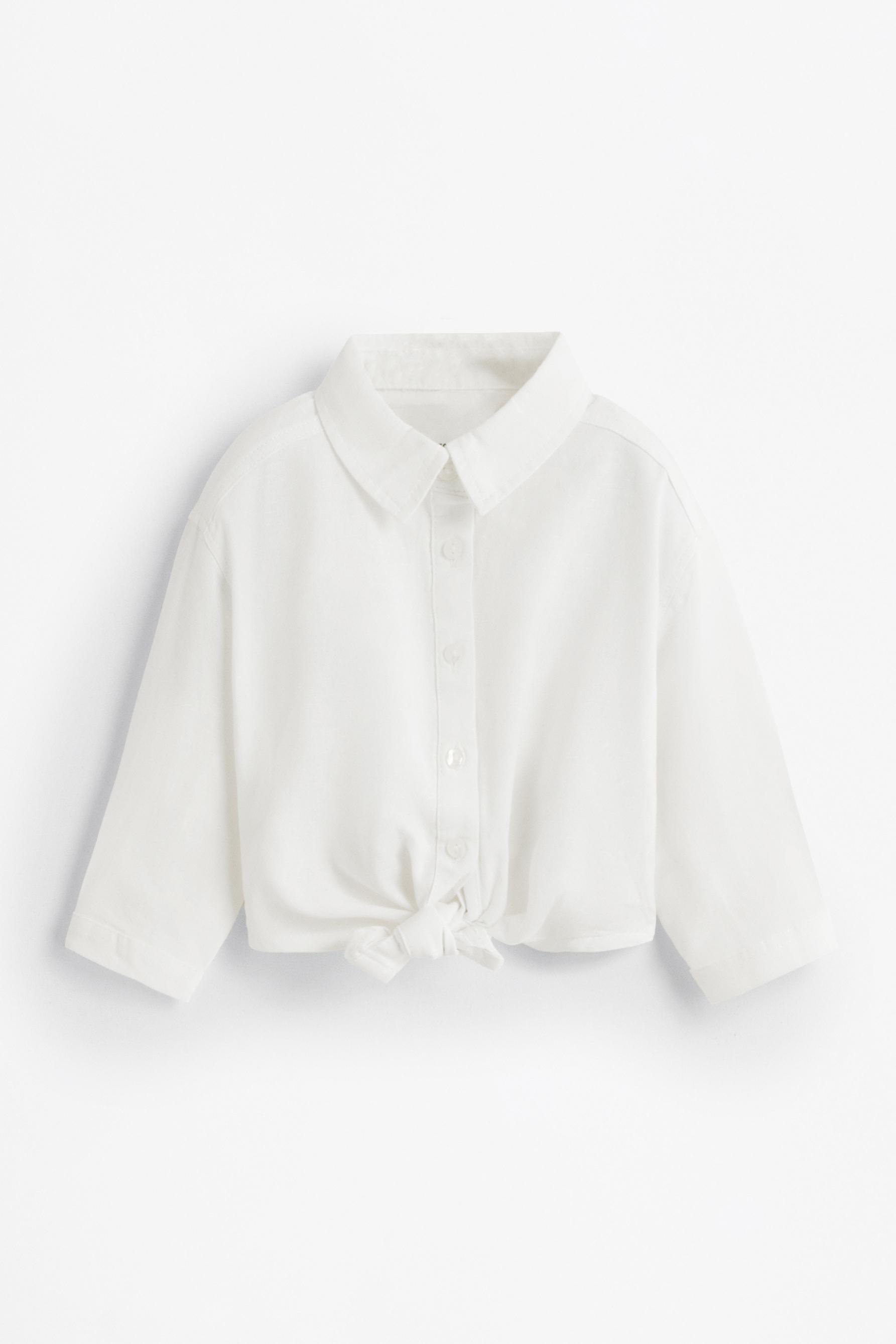 Camisa lino - algodón nudo