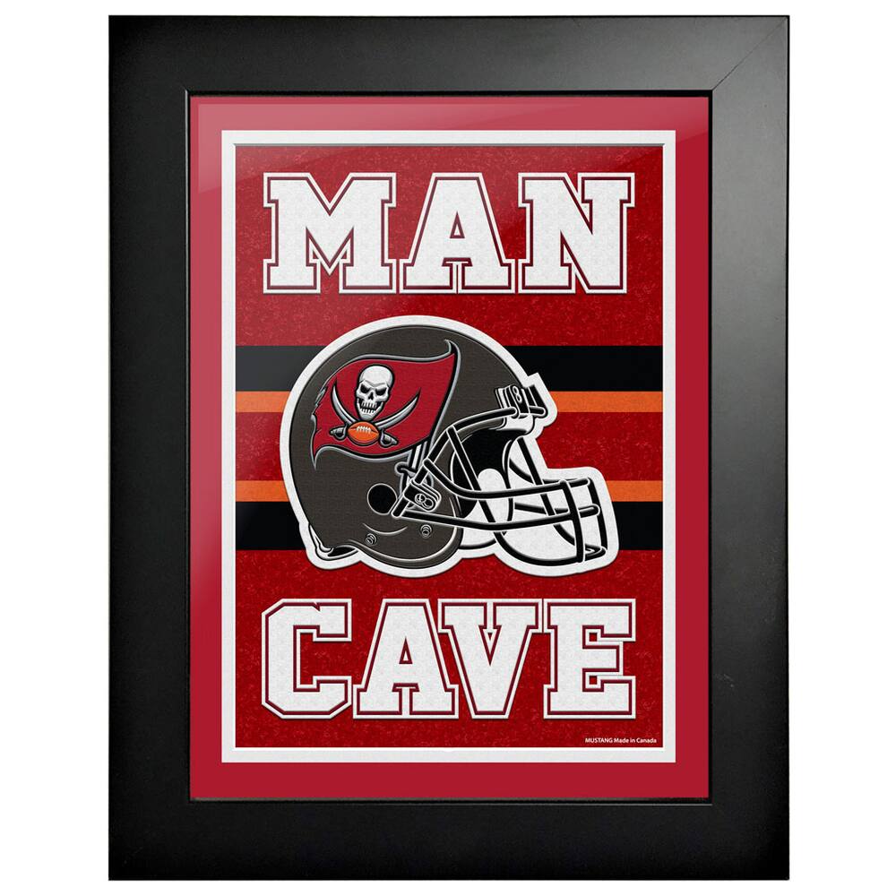 NFL Tampa Bay Buccaneers Man Cave Framed Artwork, 12 x 16-in