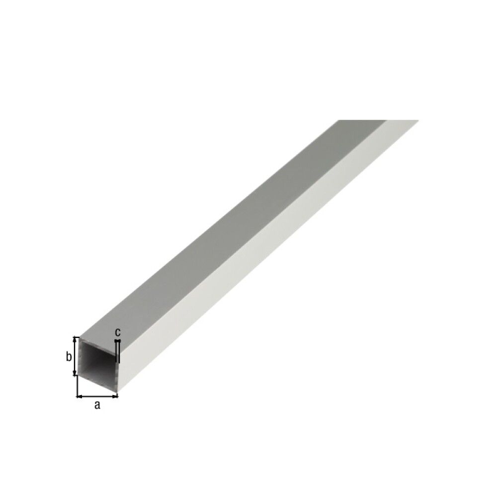 FIRKANTRØR GAH ALBERTS ALUMINIUM 1000X20X1,5MM