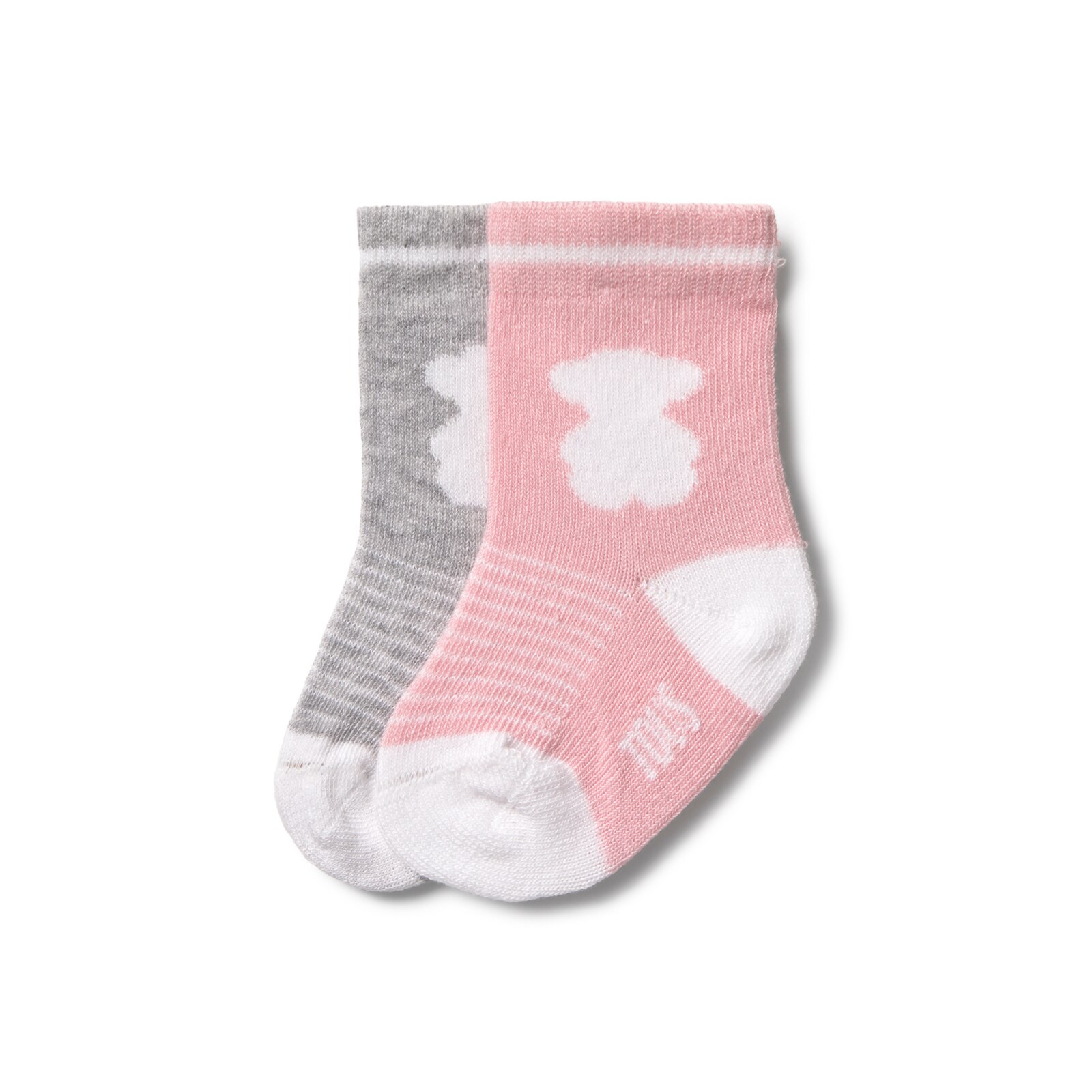 Set 2 pares de calcetines bebé SSocks rosa