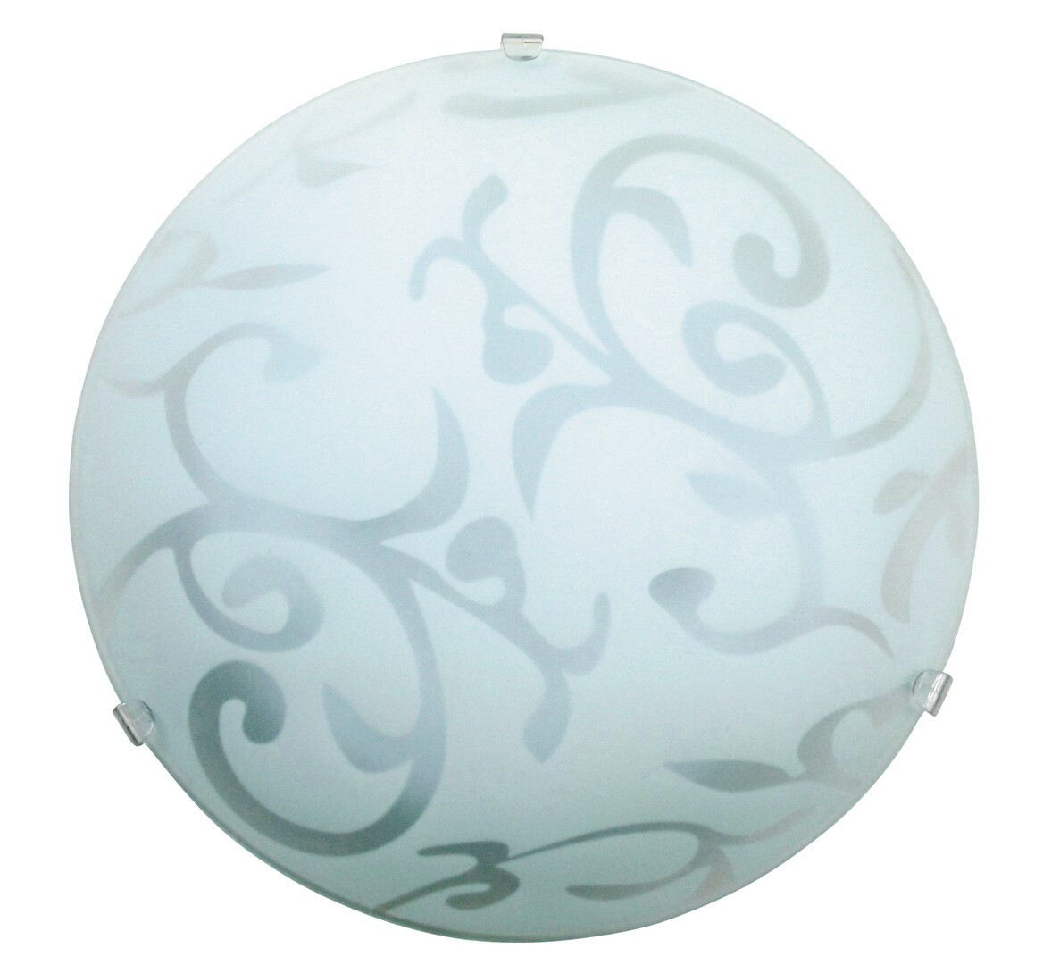 Plafonbiało-przezroczysty okrągły 25cm Scroll 1xE27x60W IP20 Rabalux