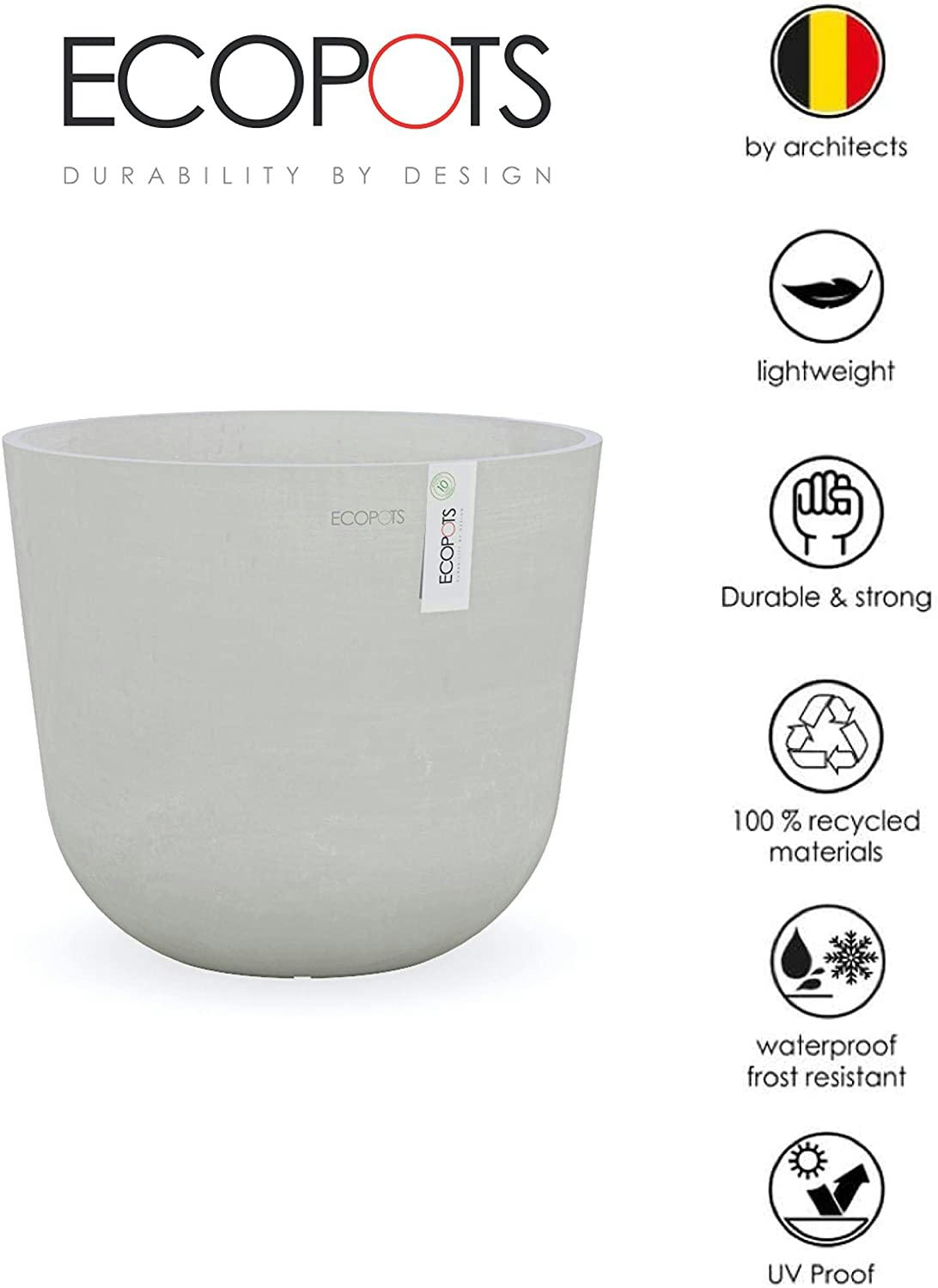 - Plante d'intérieur - Palmier Kentia de 90cm en pot blanc gris