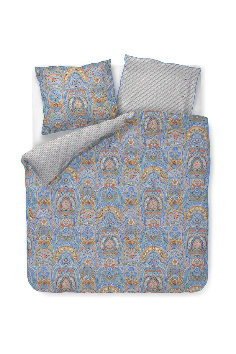 Pip Studio dekbedovertrek Jabali Flower - 240x200/220 cm - blauw