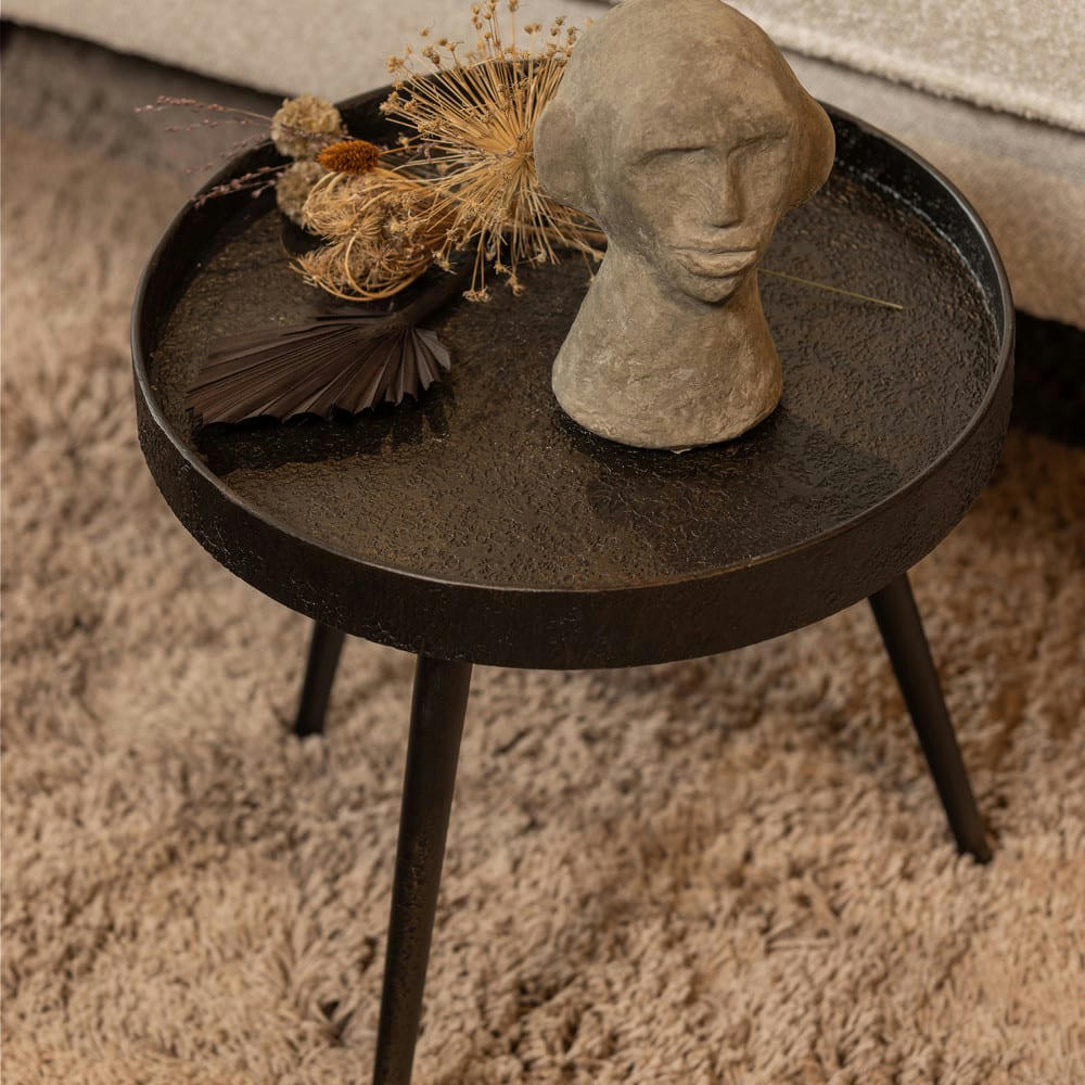 BOUNDS - Table d'appoint ronde D41cm laiton