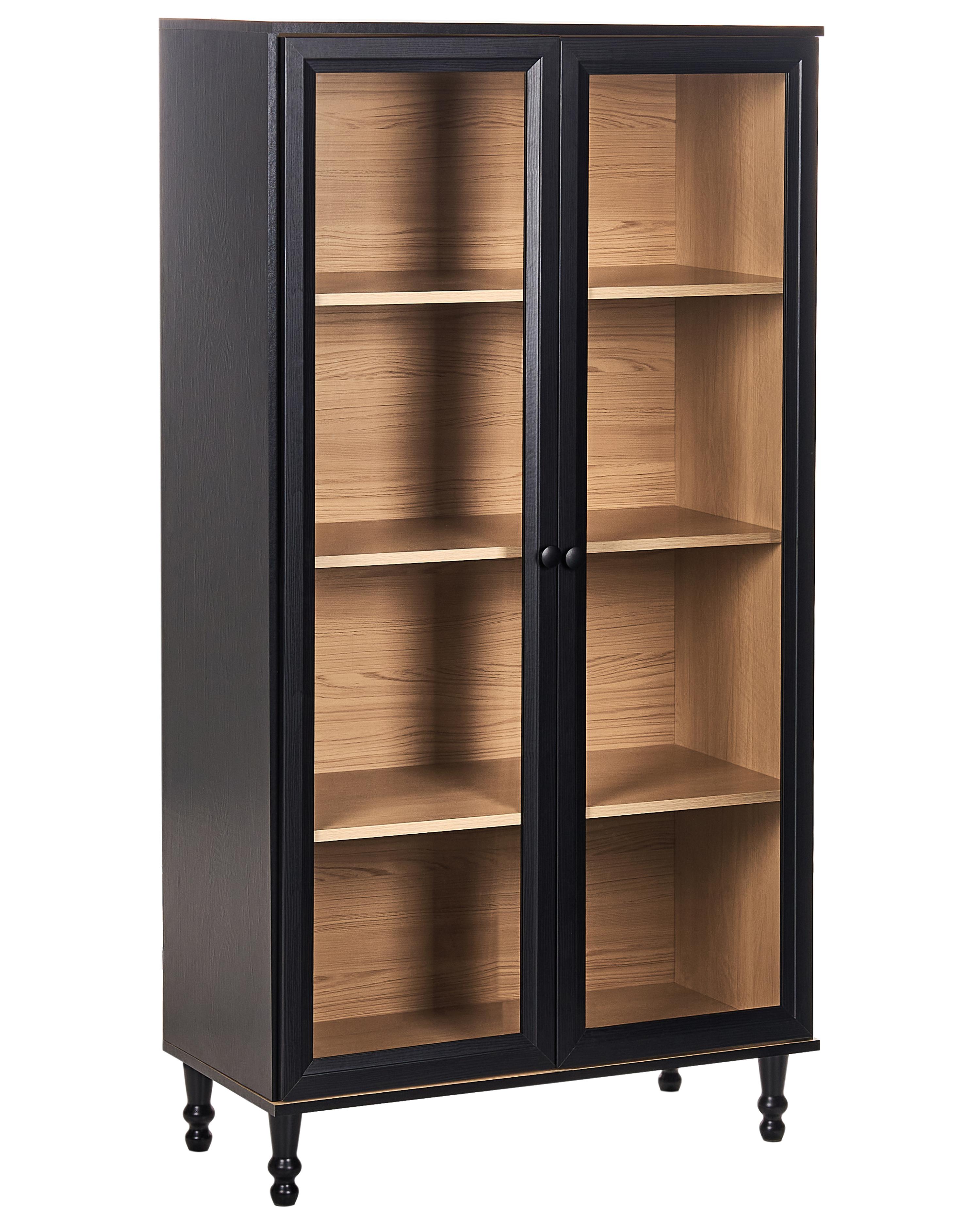 Glass Display Cabinet TINGLEDALE 40 cm Black