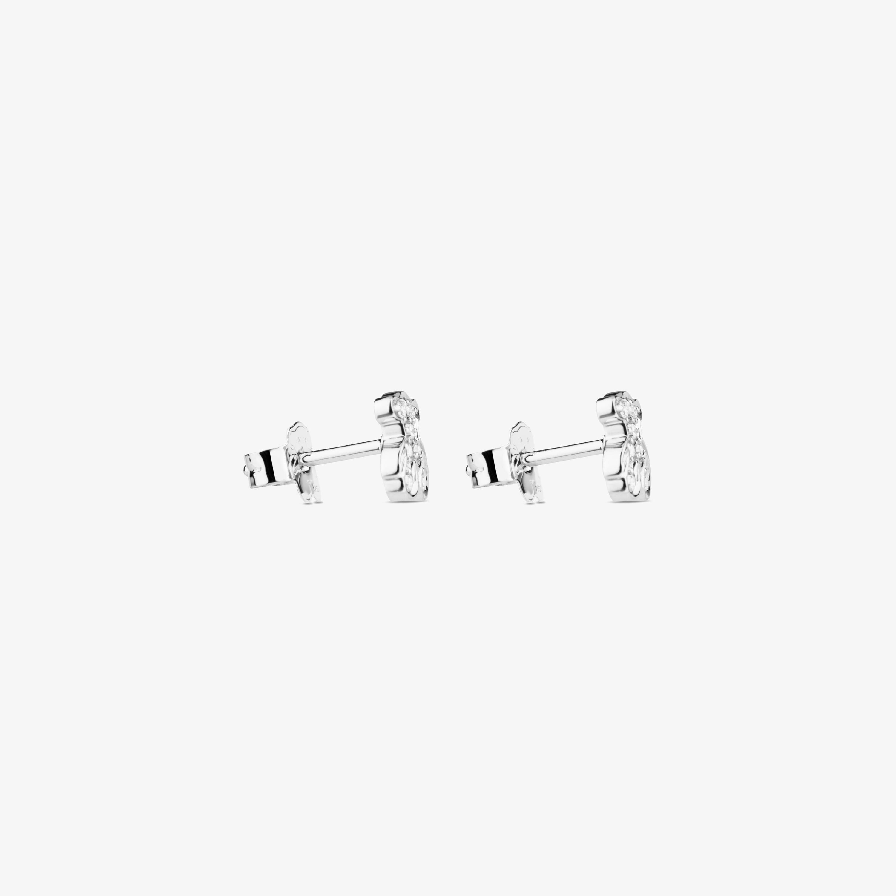 Pendientes de oro blanco y diamantes motivo oso TOUS Bear