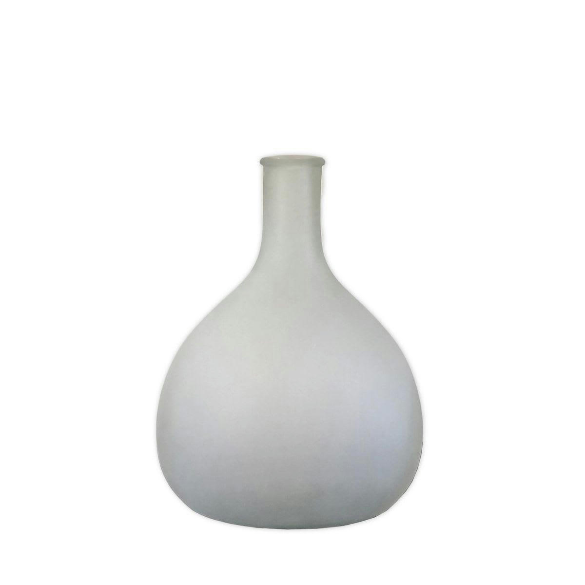 - Vase bonbonne en verre dépoli