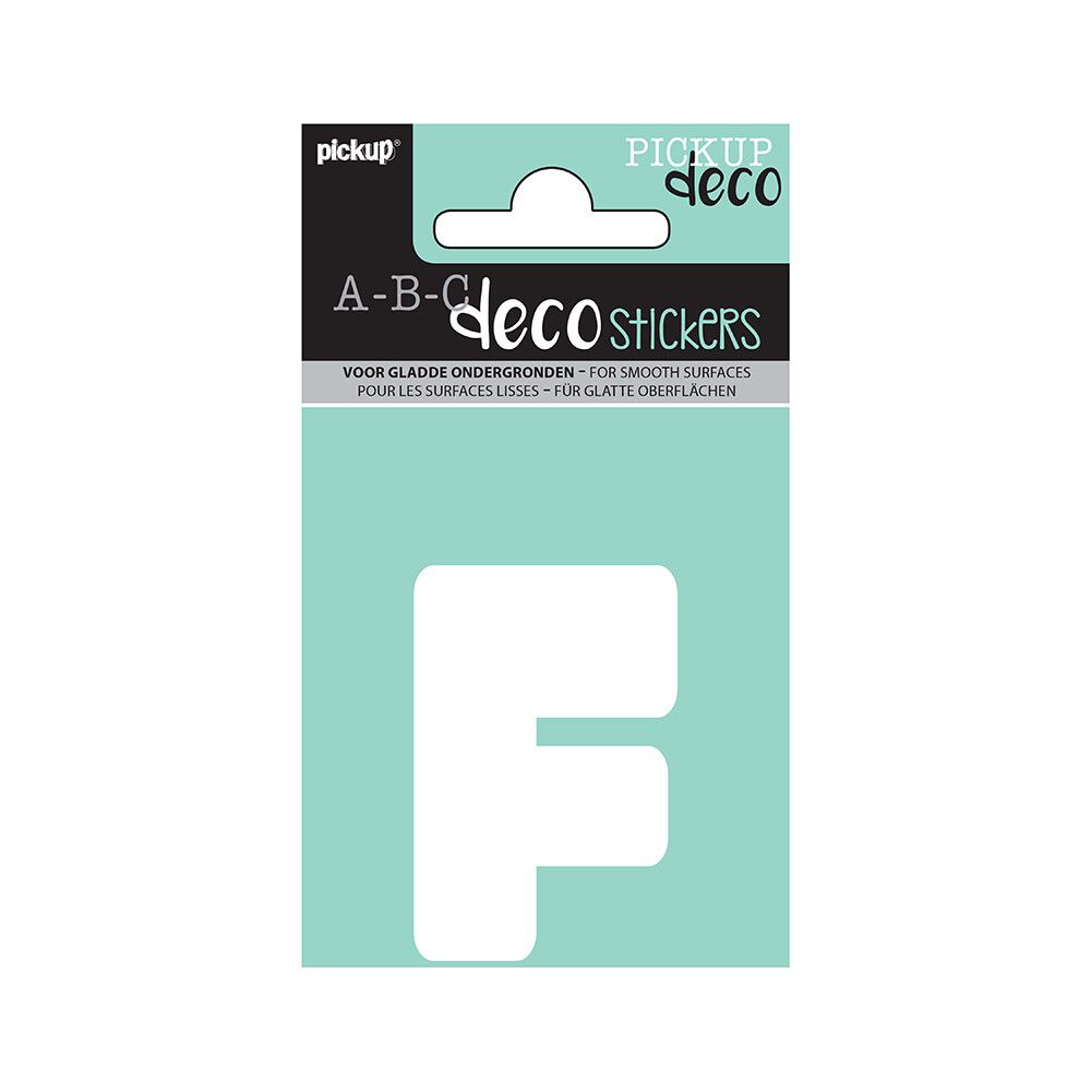 BOKSTAVER PICKUP F ABC DECO ANNA 60 MM F HVIT
