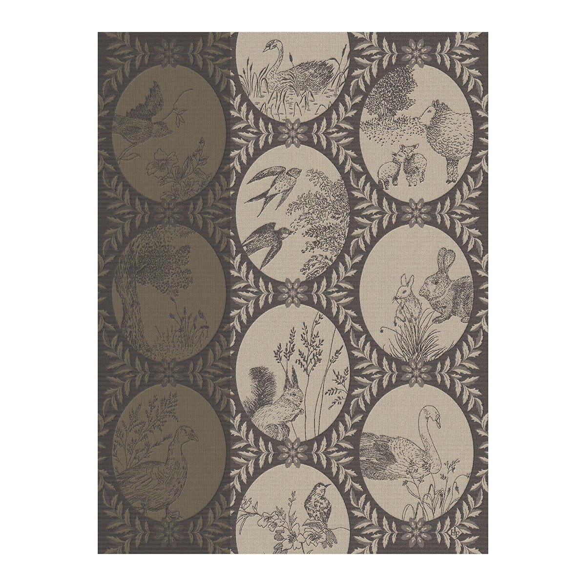 JOSÉPHINE - Torchon en coton hirondelle 60 x 80