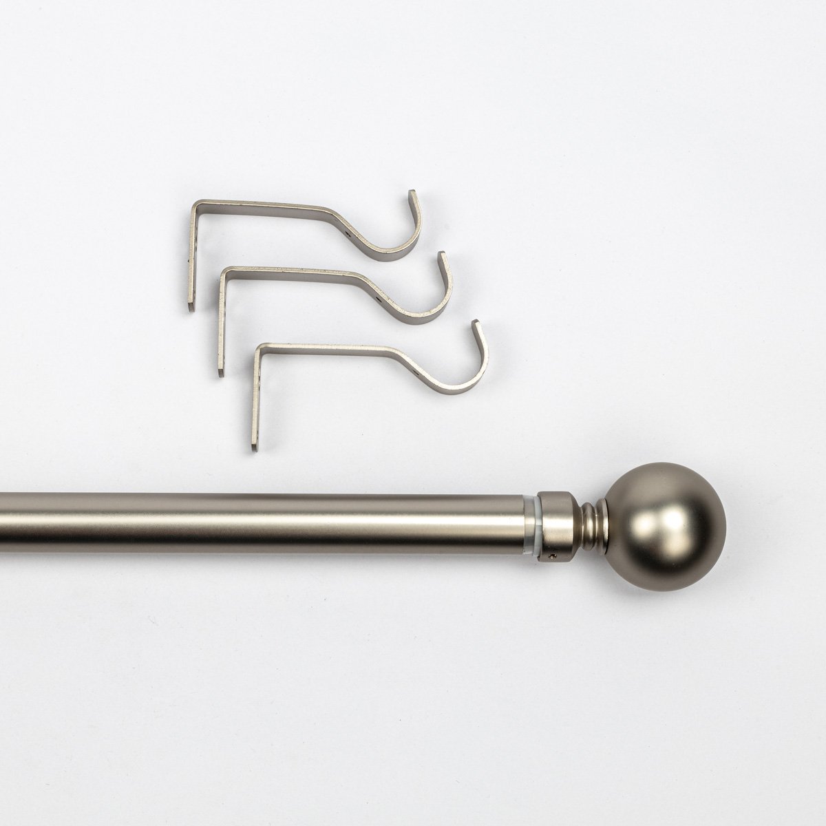 Kit varão extensível prateado 120-210cm