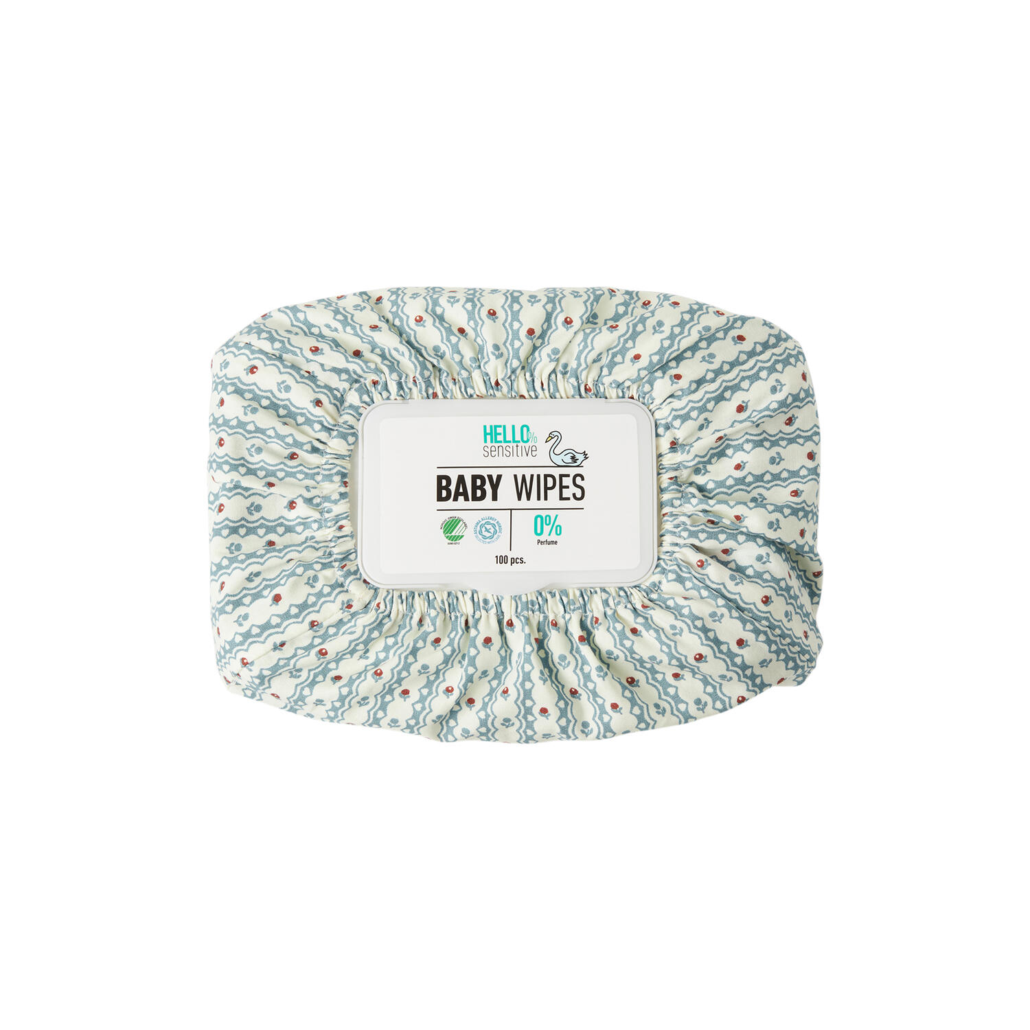 Wet Wipe Cover, floral stripe