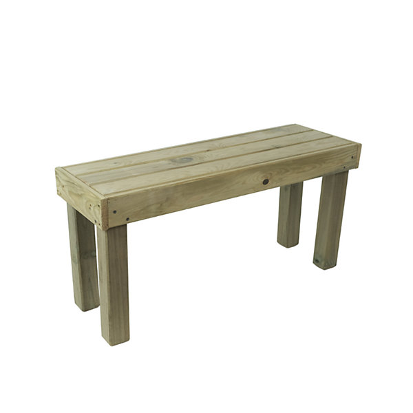 Banc en boisKORUDECK in legno trattato per giardino VidaHuerto 100x33x50 cm.