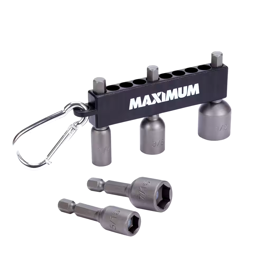 MAXIMUM Impact Nut Setter Carabiner Clip Set, 5-pc