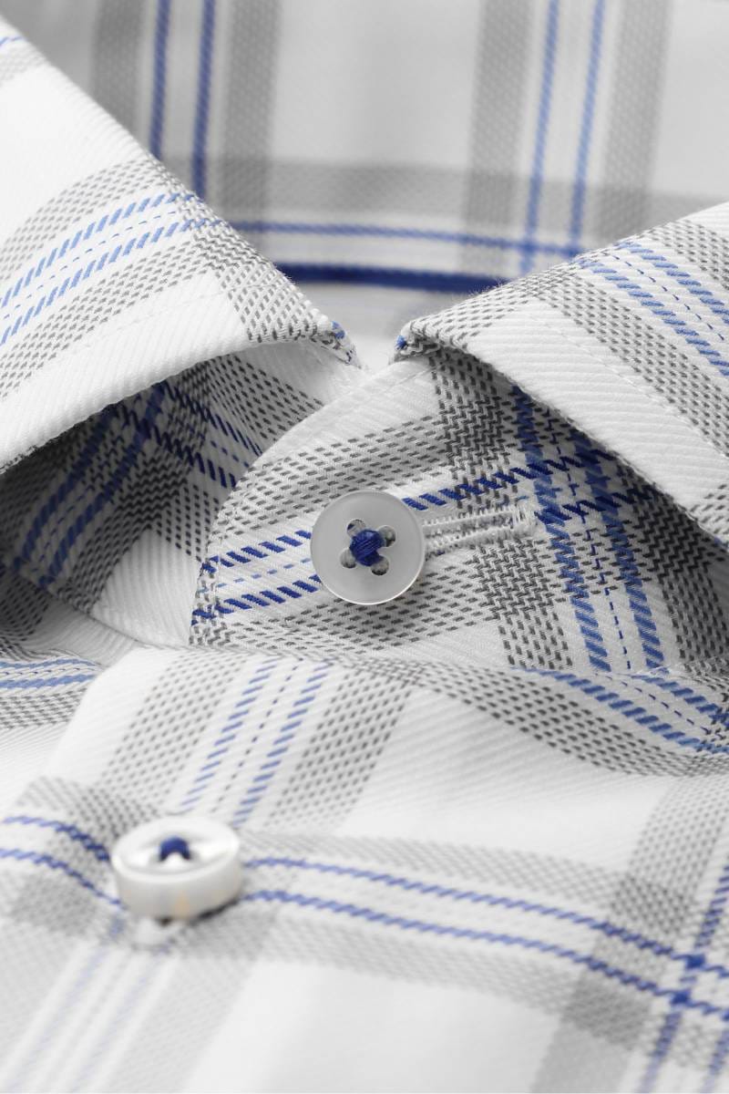 ETERNA 1863 Modern Fit Hemd grau/blau, Kariert