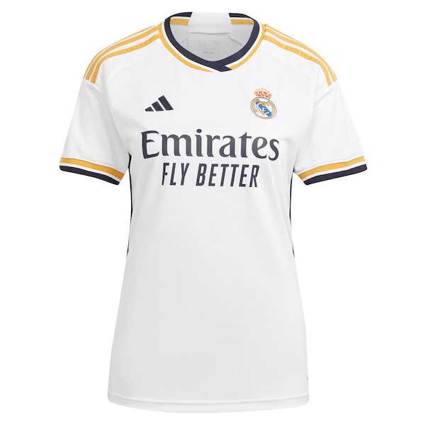 Los Merengues adidas Women's 2023/24 Home Replica Custom Jersey - White