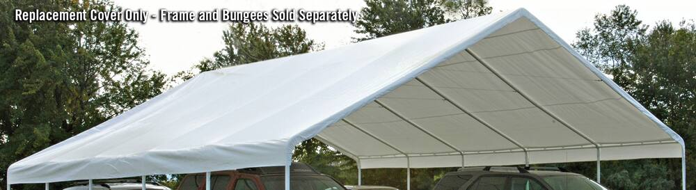 Replacement Cover Only - ShelterLogic Canopy Replacement Cover, 30-ft x 30-ft