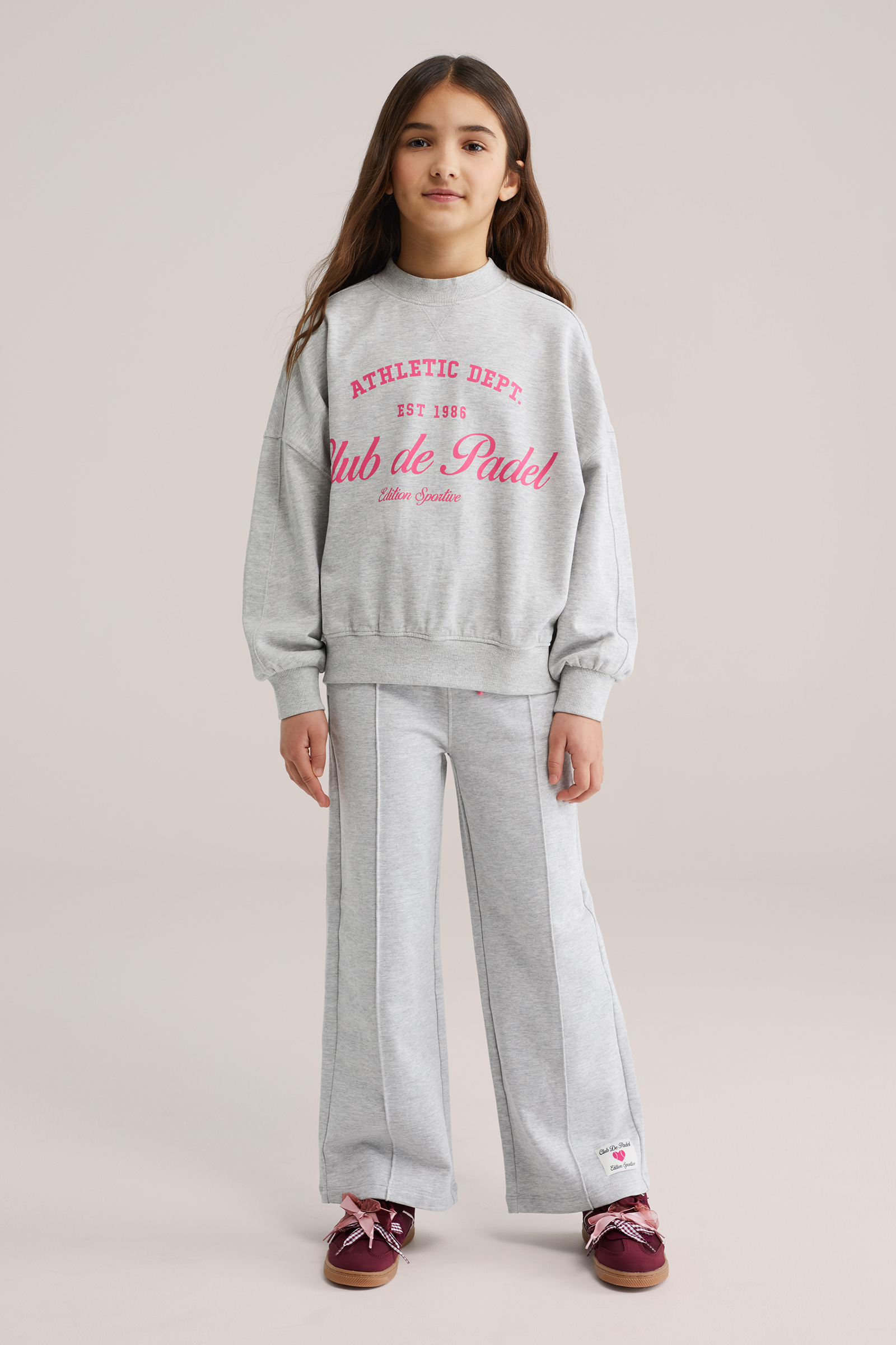 Meisjes straight fit joggingbroek