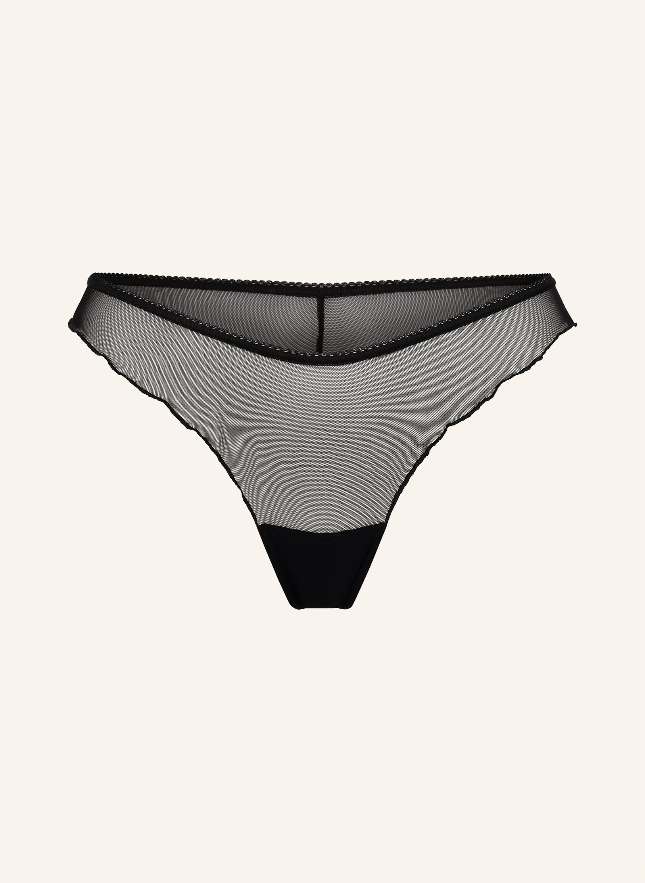 erlich textil Iconic Mesh Brazil String mit Polyamid - goldfarbene Details