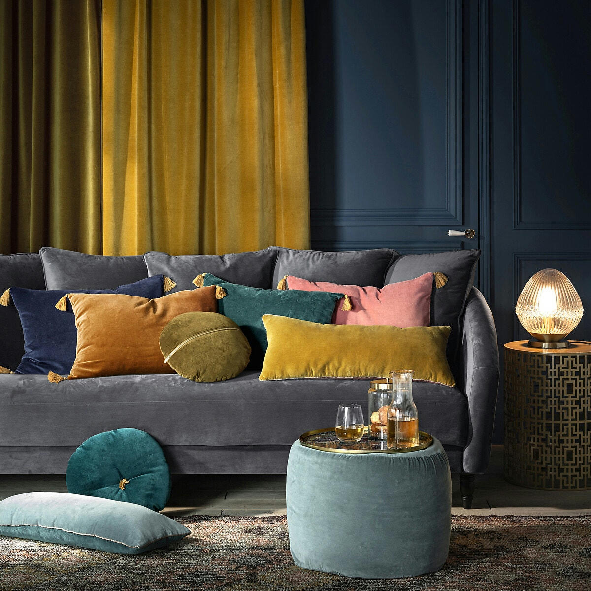 Pouf velours Velvet