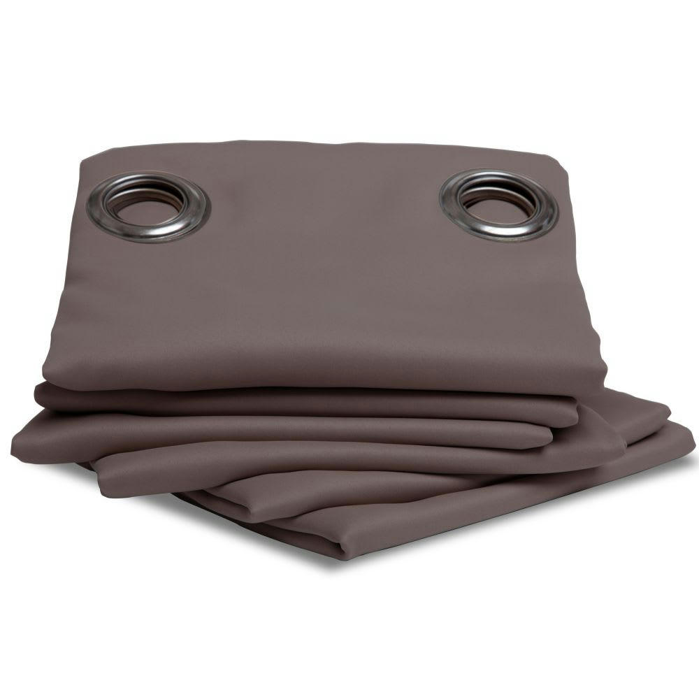 - Rideau occultant gris 140 x 260