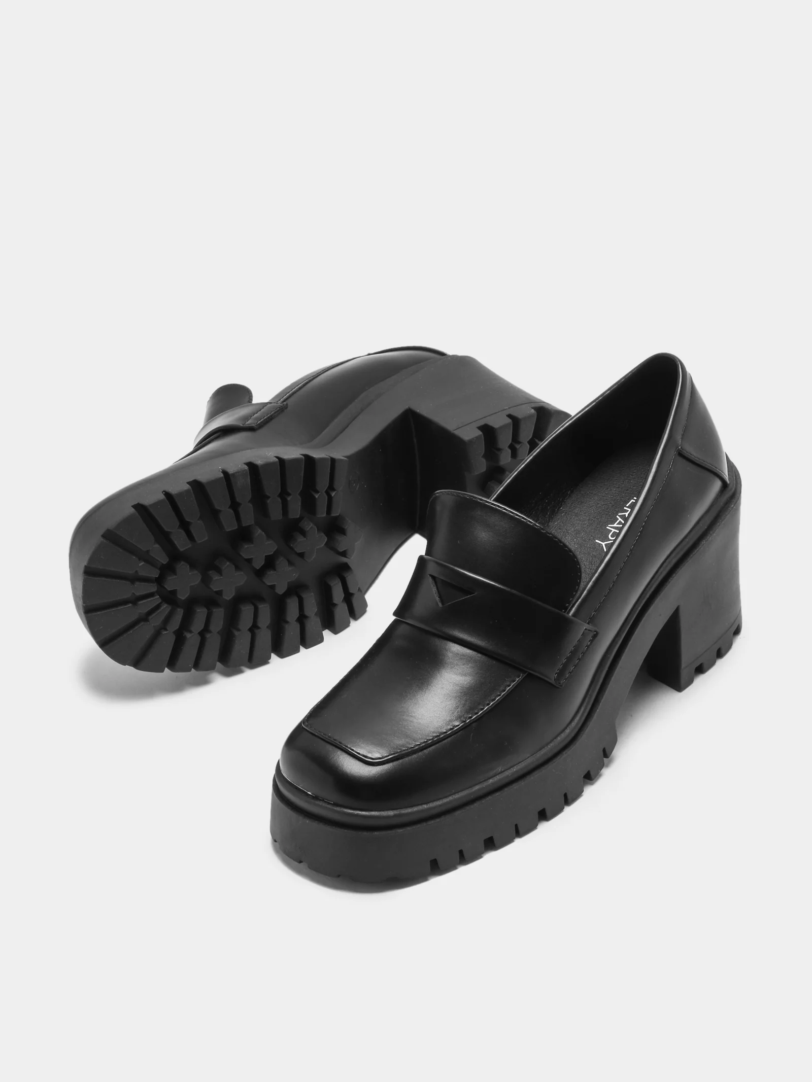 Womens Prompt Heeled Loafers
