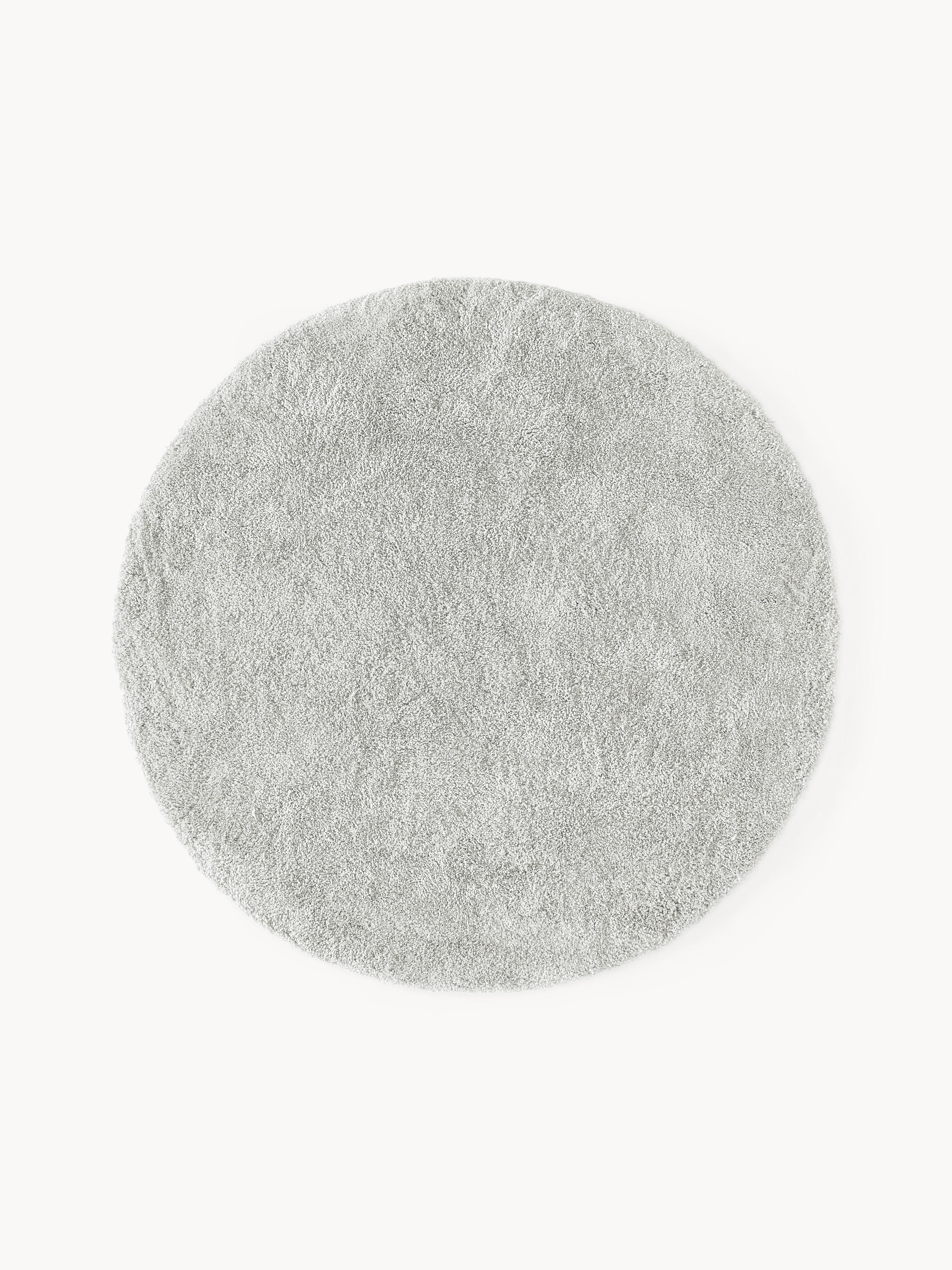 Flauschiger runder Hochflor-Teppich Leighton