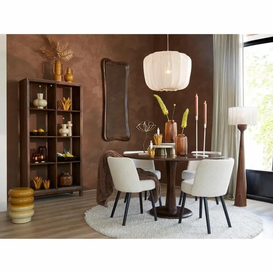 Bijzettafel Mirogi - Geel - &Oslash;30cm