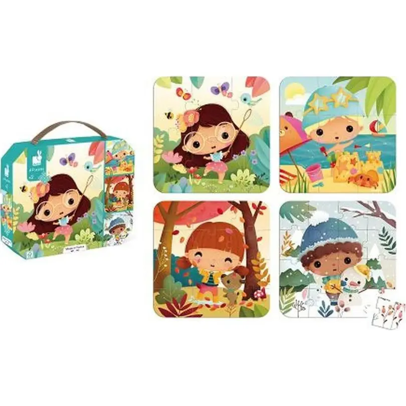 Puzzle 4er-Set Janod