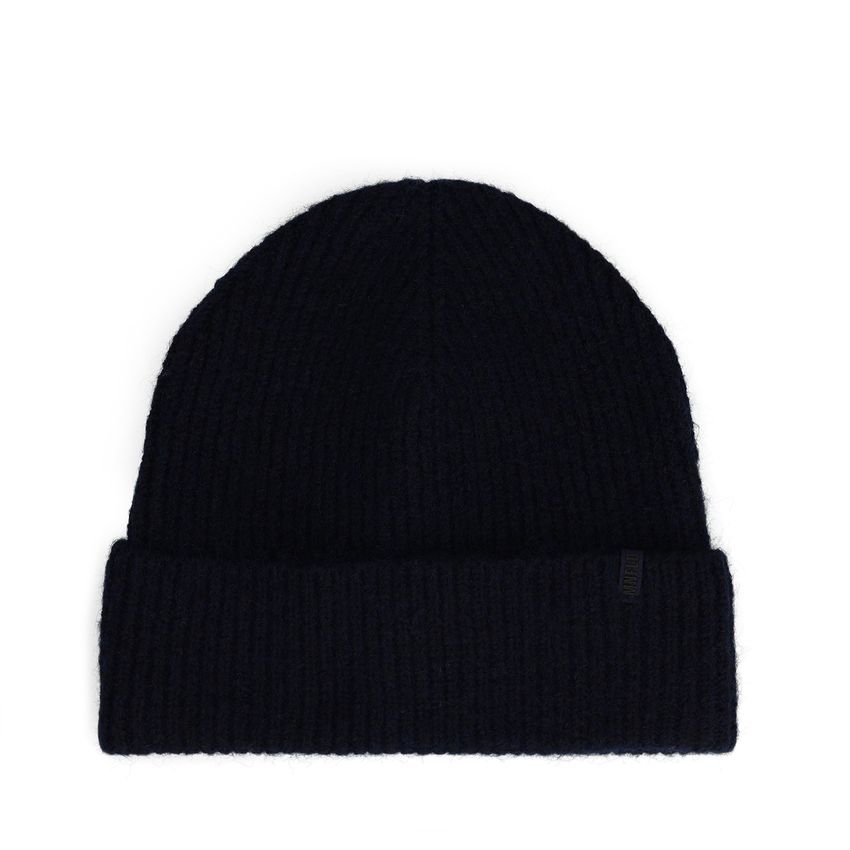 Manfield Donkerblauwe beanie