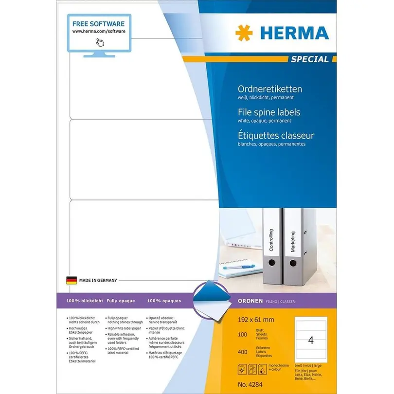Etiketten 100er-Set Herma